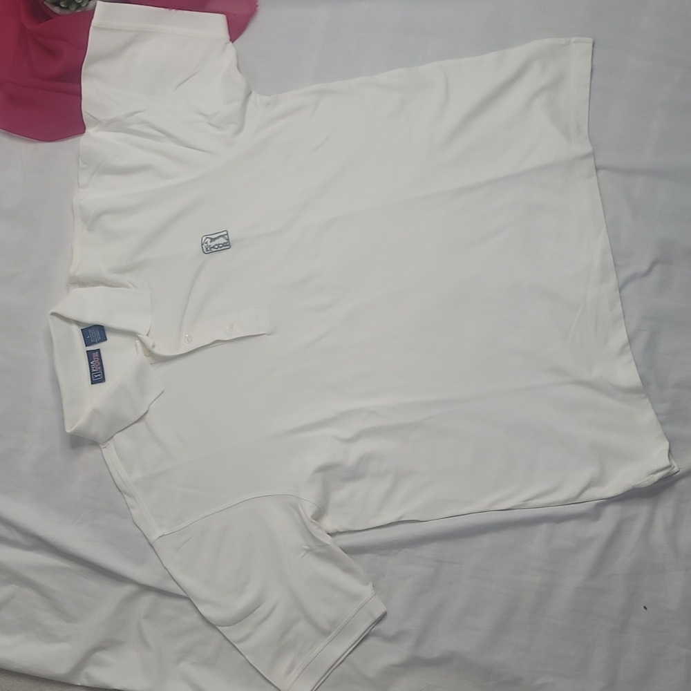PGA tour white shirt men's top sz Large